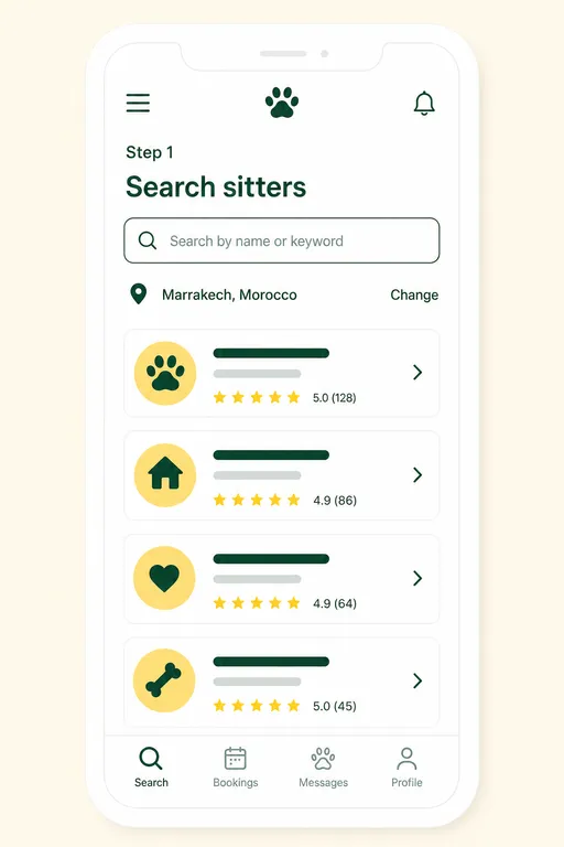 Search sitters